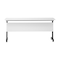 Flash Furniture Palmer 60in. x 24in. HD Nesting Table w/T-Legs, Modesty Panel, 1in. Thick White Tabletop, Blk Frame MT-M6024-T-LEG-WHTBLK-GG - alternate 10